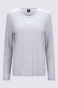 Macpac Women&rsquo;s Orton Merino Blend Long-Sleeve T-Shirt, Cosmic Sky Marle, hi-res