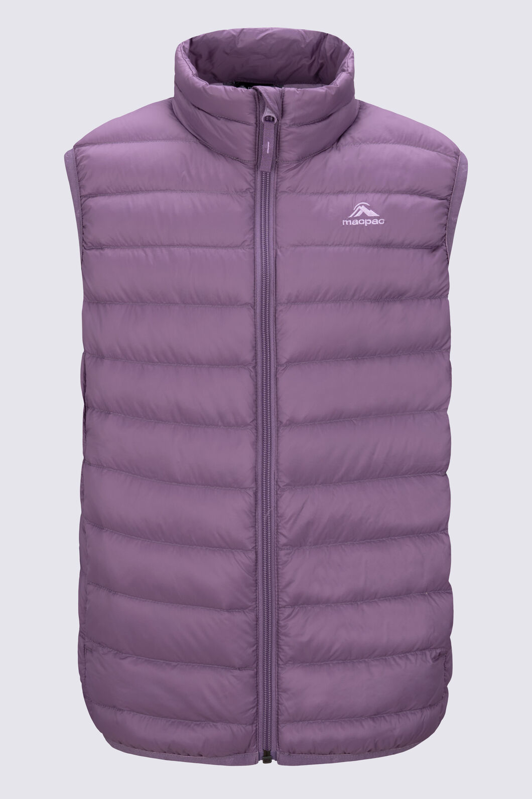 Macpac Kids' Uber Light Down Vest ♺, Grapeade, hi-res