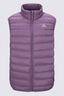 Macpac Kids' Uber Light Down Vest ♺, Grapeade, hi-res