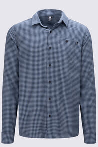 Macpac Men's Vista Long Sleeve Shirt, Dark Slate, hi-res