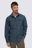 Macpac Men's Westport Long Sleeve Shirt, Midnight Navy, hi-res