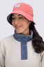 Macpac Winger Reversible Bucket Hat, Mineral Red/Grisaille, hi-res