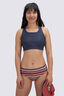 Macpac Women's Reversible Bikini Bottoms, Sienna Stripe/Odyssey, hi-res