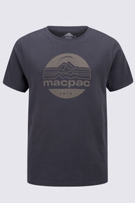 Macpac Kids' Retro Fairtrade Organic Cotton T-Shirt, Asphalt, hi-res