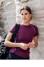 Macpac Women's Geothermal Short Sleeve Top, Amaranth, hi-res