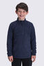 Macpac Kids' Tui Fleece Pullover, Navy, hi-res