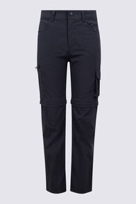Macpac Kids' Rockover Convertible Pants, Black, hi-res