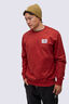 Macpac Men's Fairtrade Organic Cotton Crew, Brandy, hi-res