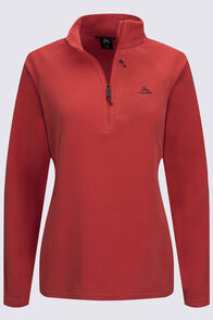 Macpac Women's Tui Fleece Pullover, Garnet, hi-res