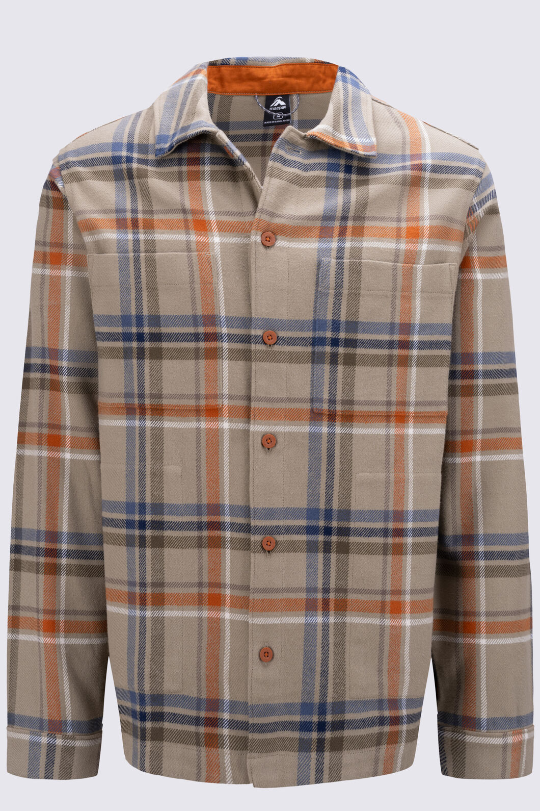 Macpac Men's Hudson Overshirt, Overland Trek Plaid, hi-res
