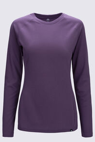 Macpac Women's Long Sleeve Exothermal Top, Grape Jam, hi-res