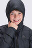Macpac Kids' Halo Hooded Down Jacket, Black, hi-res
