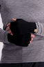 Macpac Merino Fingerless Glove, Black, hi-res