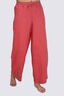 Macpac Women's Wide Leg Linen Pants, Garnet Rose, hi-res
