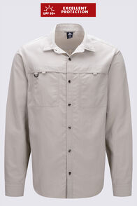 Macpac Men's Westport Long Sleeve Shirt, Abbey Stone, hi-res