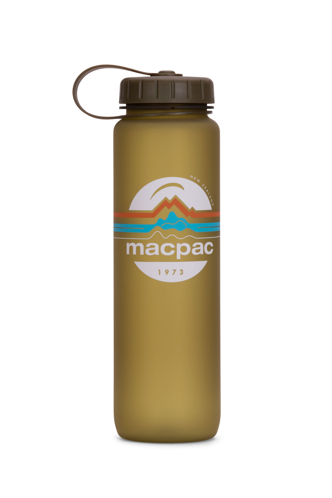 Macpac Soft Touch Water Bottle — 1L, Olive, hi-res