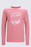 Macpac Kids' Adventure Awaits Long Sleeve T-Shirt, Mauveglow, hi-res