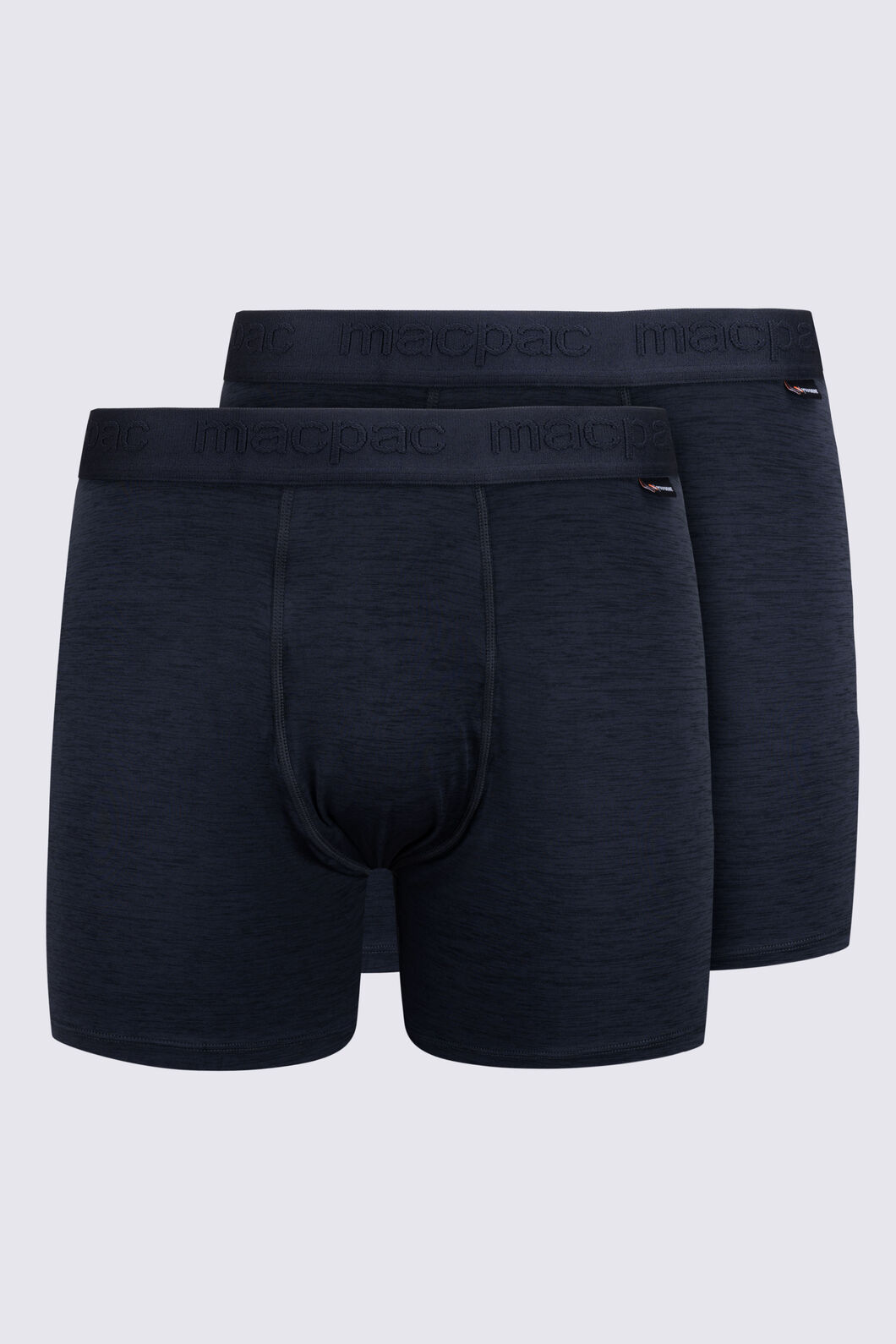 Macpac Men's Boxers 2 Pack, BLACK MARLE, hi-res