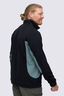 Macpac Men&rsquo;s Heritage Fleece Pullover, Black/North Atlantic, hi-res