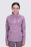 Macpac Kids' Ruru Fleece Pullover, Orchid Mountain Print, hi-res