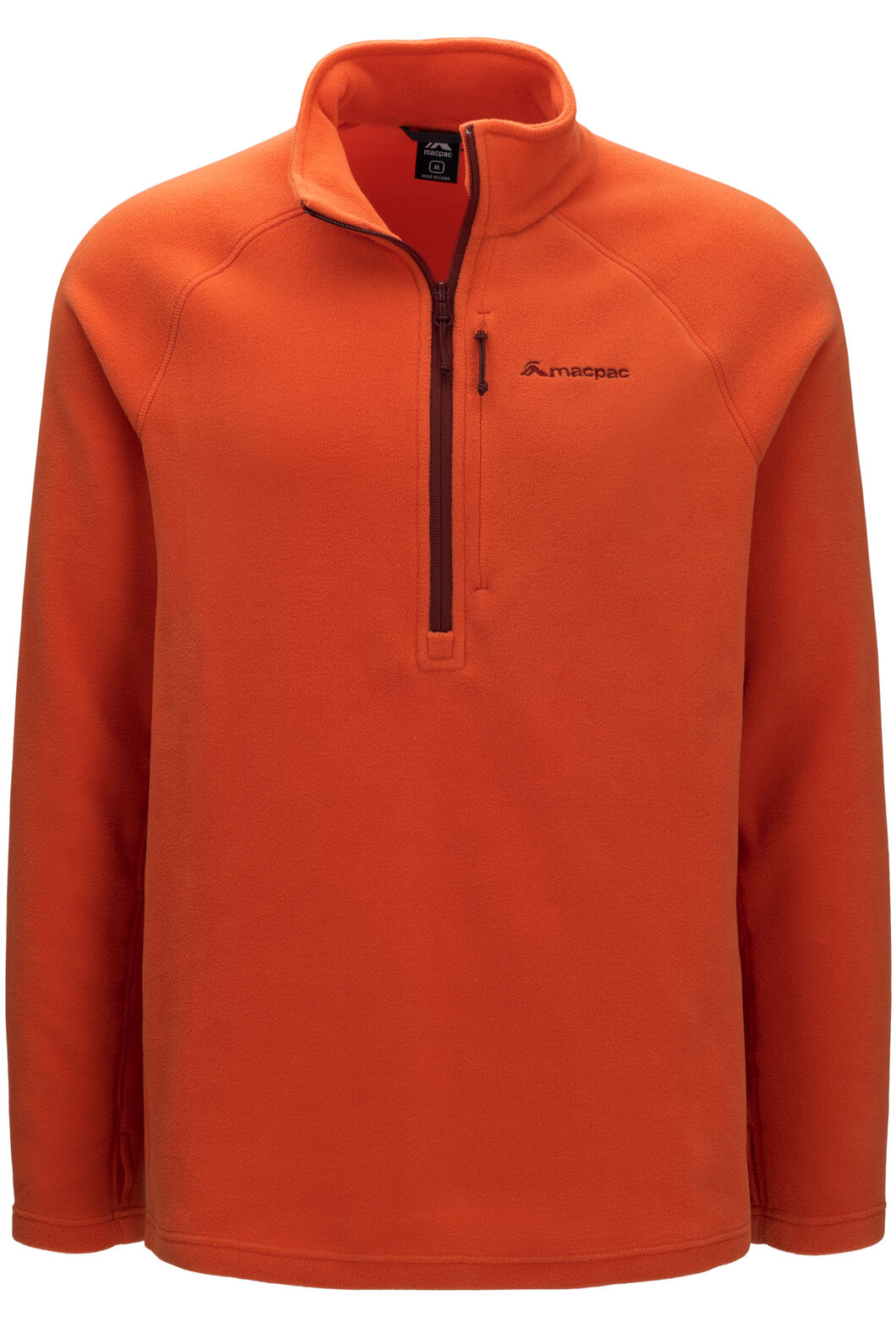 Macpac Men's Tui Fleece Pullover, Burnt Ochre, hi-res