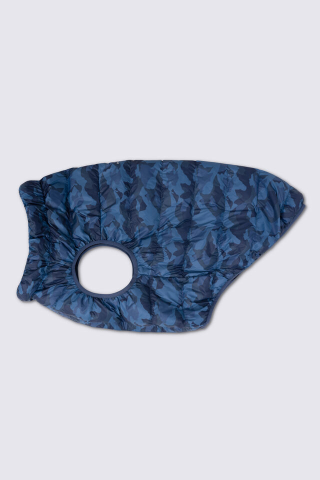 Macpac Dog Coat, Ensign Blue Camo