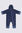 Macpac Baby Acorn Fleece Onesie, Navy, hi-res