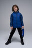 Macpac Kids' Uber Light Hooded Down Jacket, Navy Peony/Surf the Web, hi-res