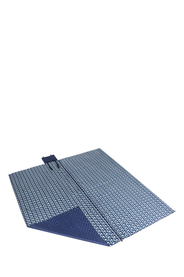 Wanderer Picnic Blanket, Blue, view 1