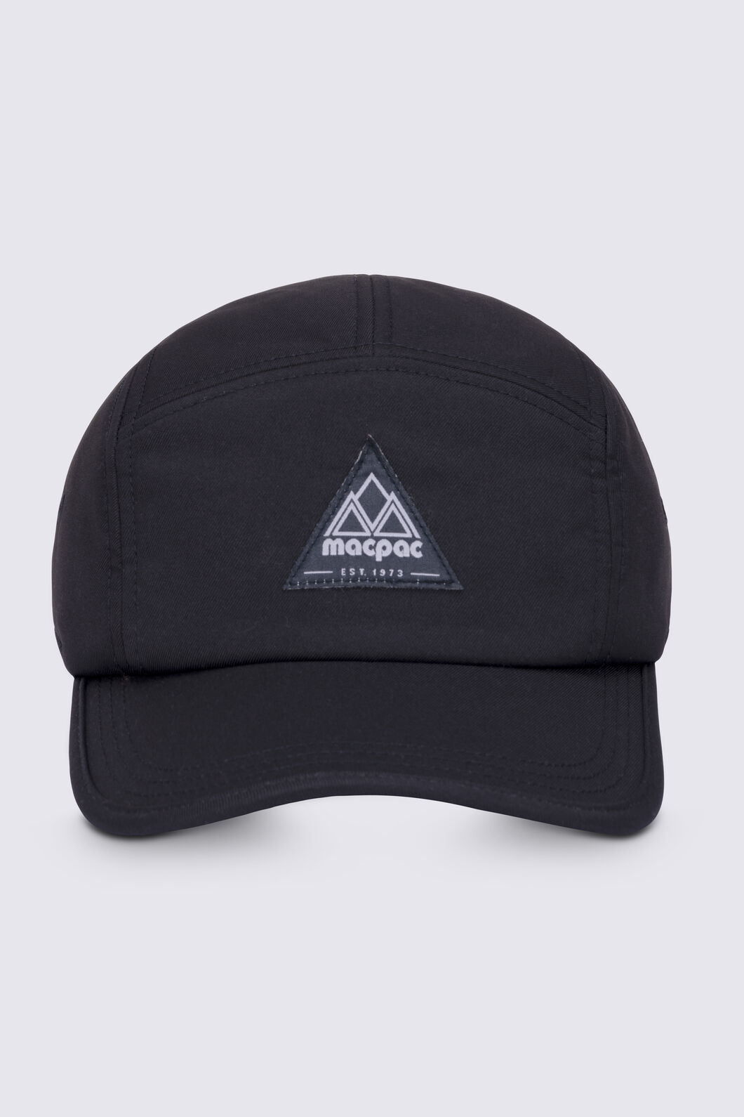 Macpac Fleece Lined Panel Cap, Black, hi-res