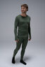 Macpac Men's 220 Merino Long Johns, Bronze Green, hi-res