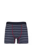 Macpac Men's 180 Merino Boxers, Black Iris Stripe/Jester, hi-res