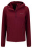 Macpac Women's Mountain Hooded Fleece Jacket, BURGUNDY, hi-res