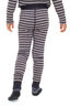 Macpac Kids' 220 Merino Long Johns, Grey/Navy Stripe, hi-res