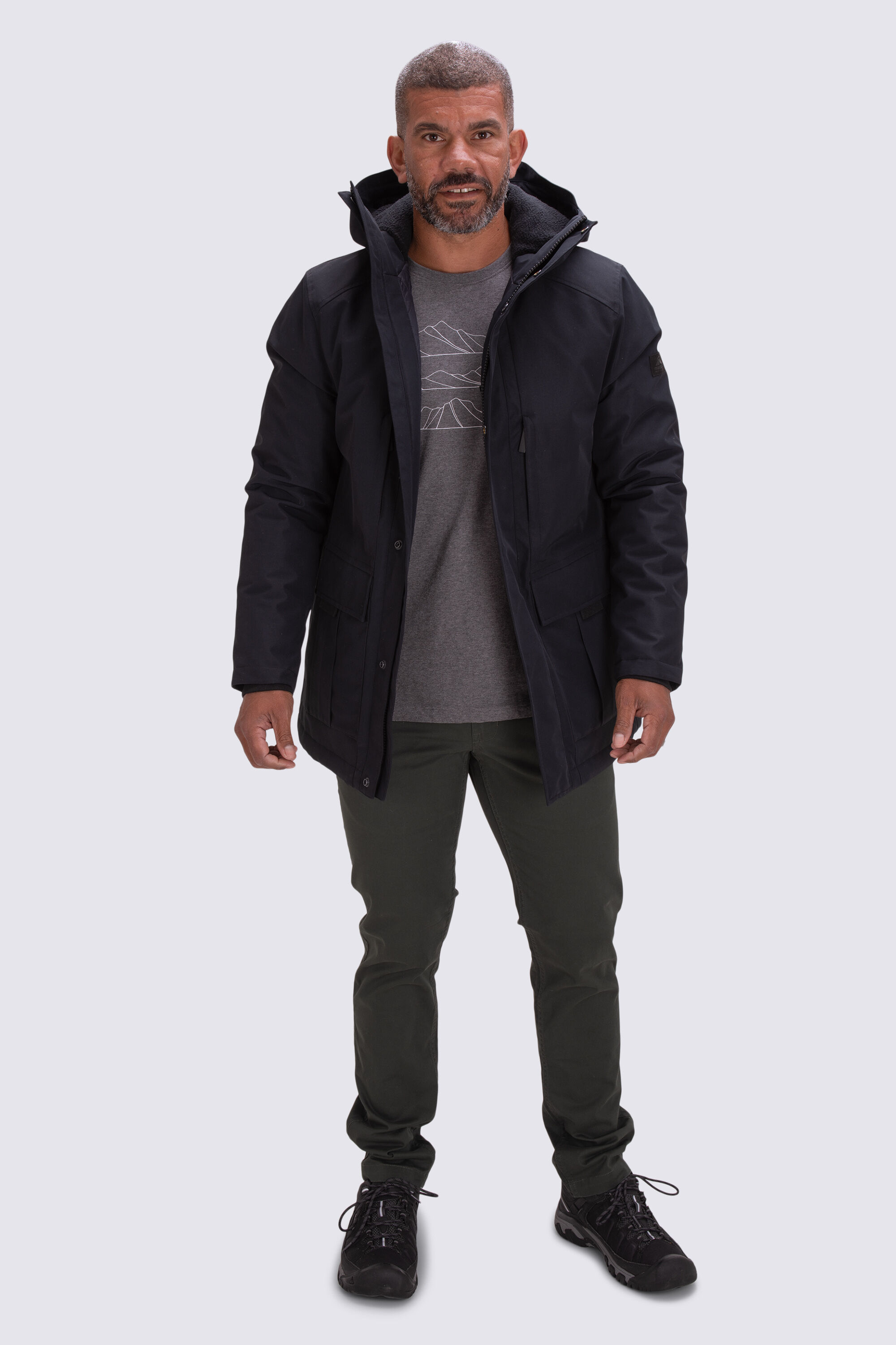 Mens insulated parka jacket clearance