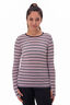Macpac Women's 220 Merino Long Sleeve Top, Cradle Pink Stripe, hi-res