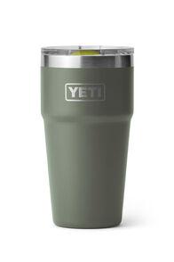 YETI® Rambler® Stackable Cup — 20 oz, Camp Green/Firefly Yellow, hi-res