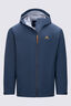 Macpac Men&rsquo;s Overcast Rain Jacket, Midnight Navy/ Dark Cheddar, hi-res