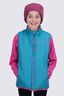 Macpac Kids' Pulsar Alpha Insulated Vest, Biscay Blue/Lilac Rose Print, hi-res