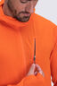 Macpac Men's Prothermal Hooded Fleece Top, Red Orange, hi-res