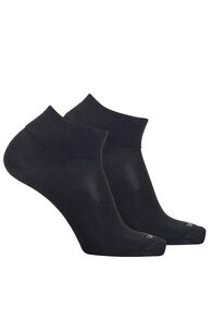 Macpac Everyday Quarter Sock &mdash; 2 Pack, Black, hi-res
