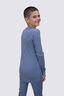 Macpac Kids' 220 Merino Long Sleeve Top, Stonewash, hi-res