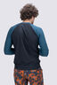 Macpac Men's Long Sleeve Rash Top, Black/Reflecting Pond, hi-res
