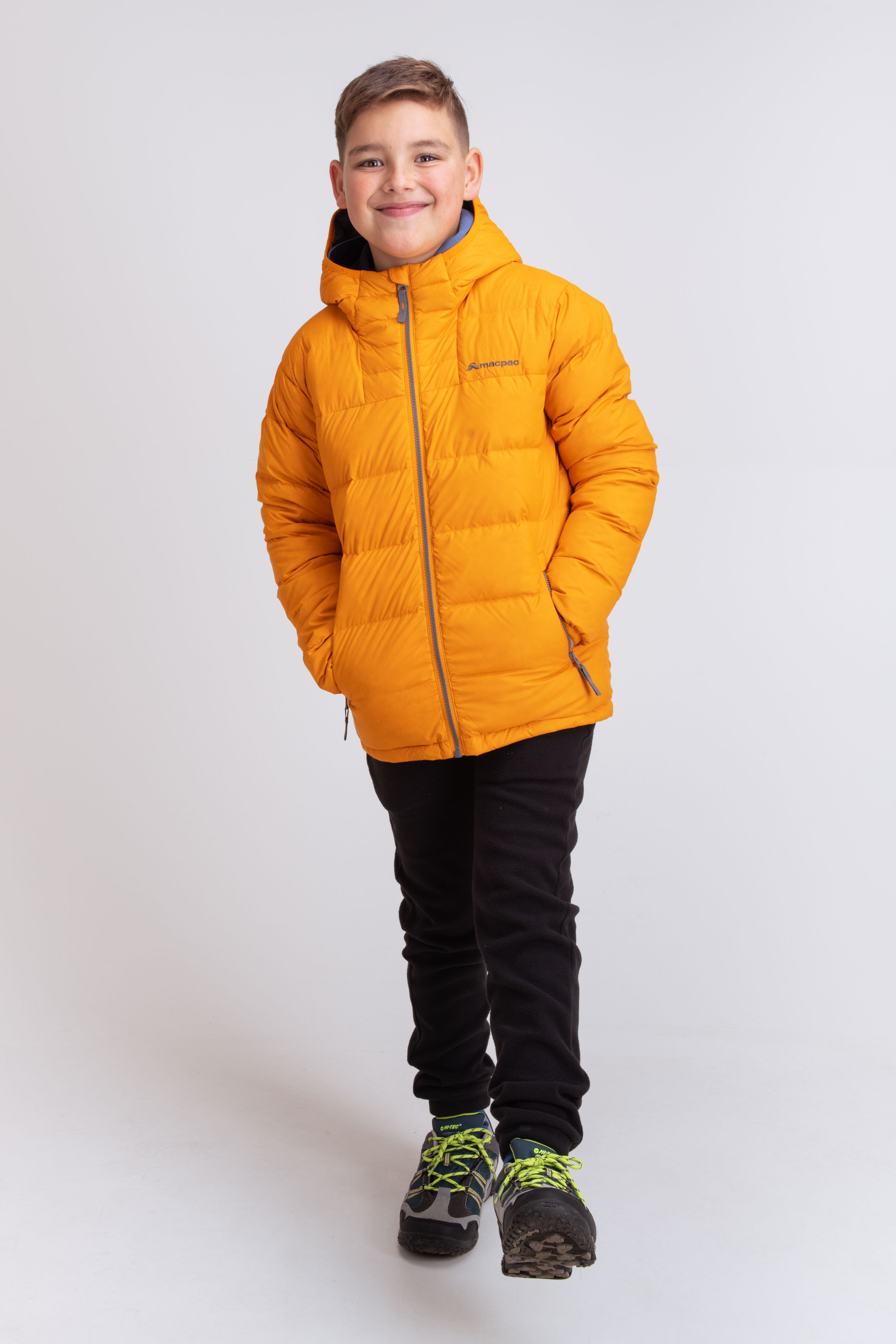 Boys orange 2025 down jacket