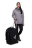 Macpac 80L Wheeled Duffel Bag, Black, hi-res