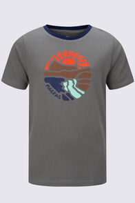 Macpac Kids' Abstract Nature Fairtrade Organic Short Sleeve T-Shirt, Agave, hi-res