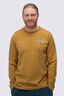 Macpac Men's Waihohonu Hut Fairtrade Organic Cotton Long Sleeve T-Shirt, Medal Bronze, hi-res