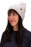 Macpac Novo Pom Pom Beanie, White Marle, hi-res