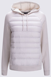 Macpac Women's Down Hybrid Hoodie, Moonbeam, hi-res
