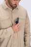 Macpac Men's brrr&deg; Long Sleeve Shirt, Cornstalk, hi-res